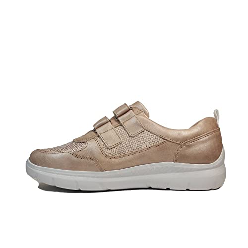 Waldläufer Leonie 796301 201 089 Aprikosenleder Damen Rip Tape Casual Trainer Schuhe Apricot 38 von Waldläufer