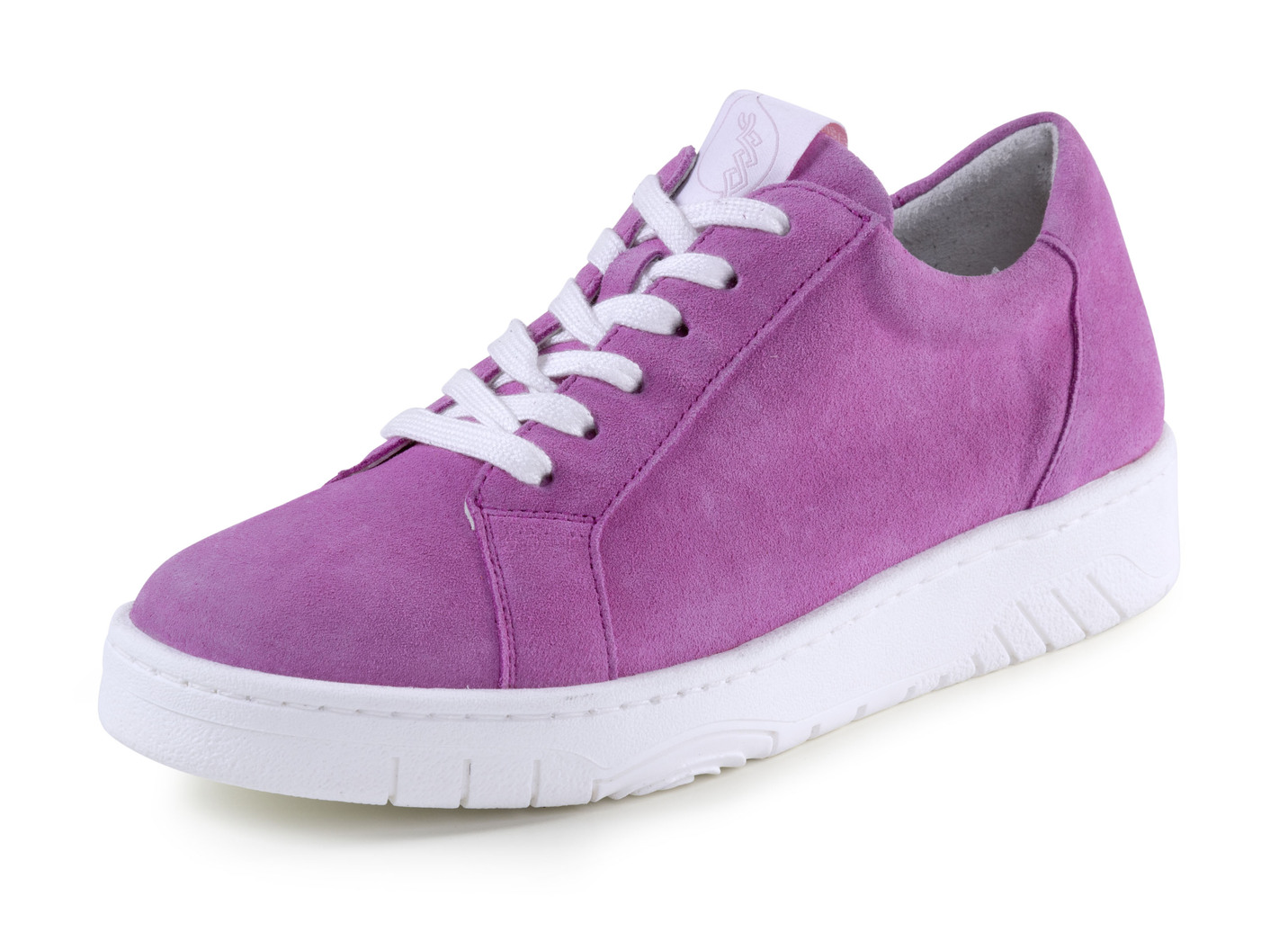 Waldläufer Sneaker aus bestem Veloursleder, Schuhgröße 3 1/2, Pink von Waldläufer