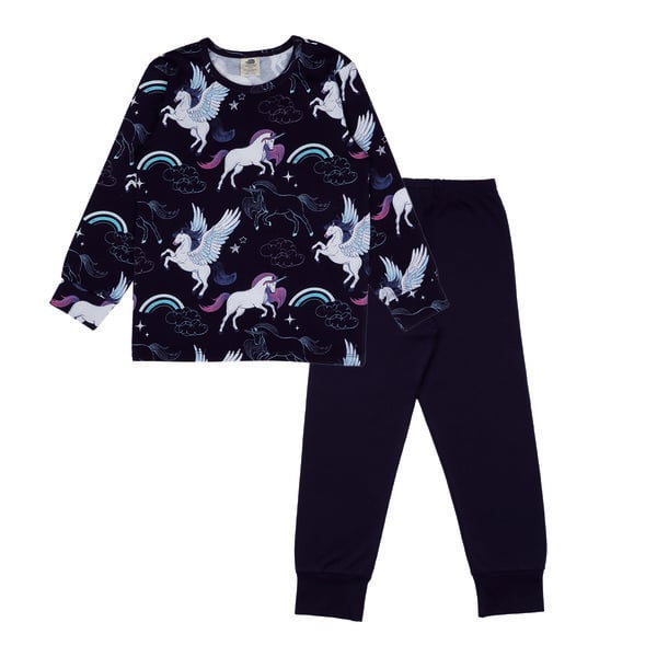 Walkiddy Unicorns & Pegasuses - Pyjama - Blau von Walkiddy