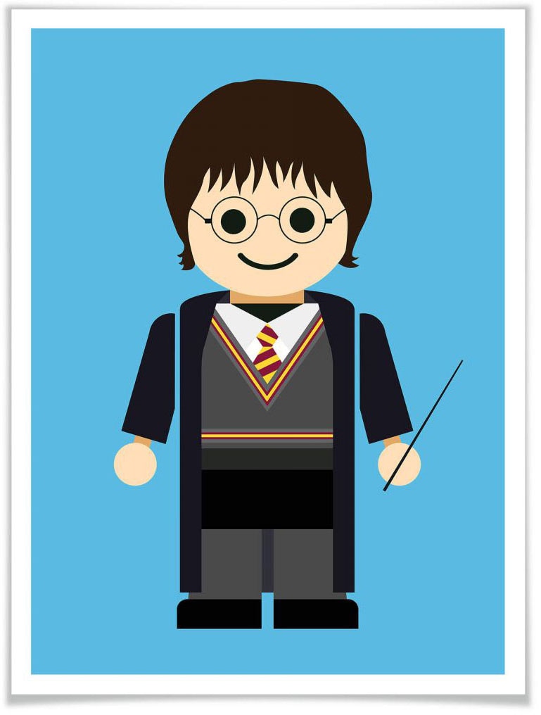 Wall-Art Poster "Playmobil Harry Potter Spielzeug", Kinder, (1 St.), Poster ohne Bilderrahmen von Wall-Art