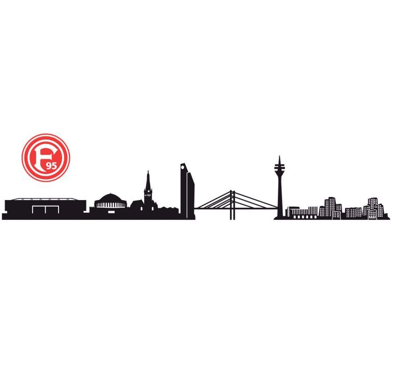 Wall-Art Wandtattoo "Fortuna Düsseldorf Logo", selbstklebend, entfernbar von Wall-Art