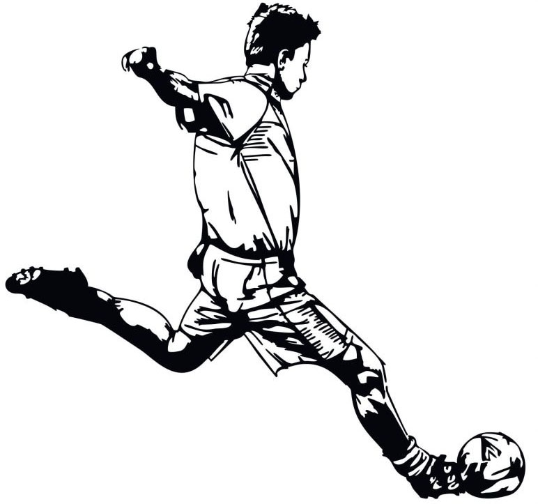 Wall-Art Wandtattoo "Fußball Aufkleber Kicker 03", (1 St.) von Wall-Art