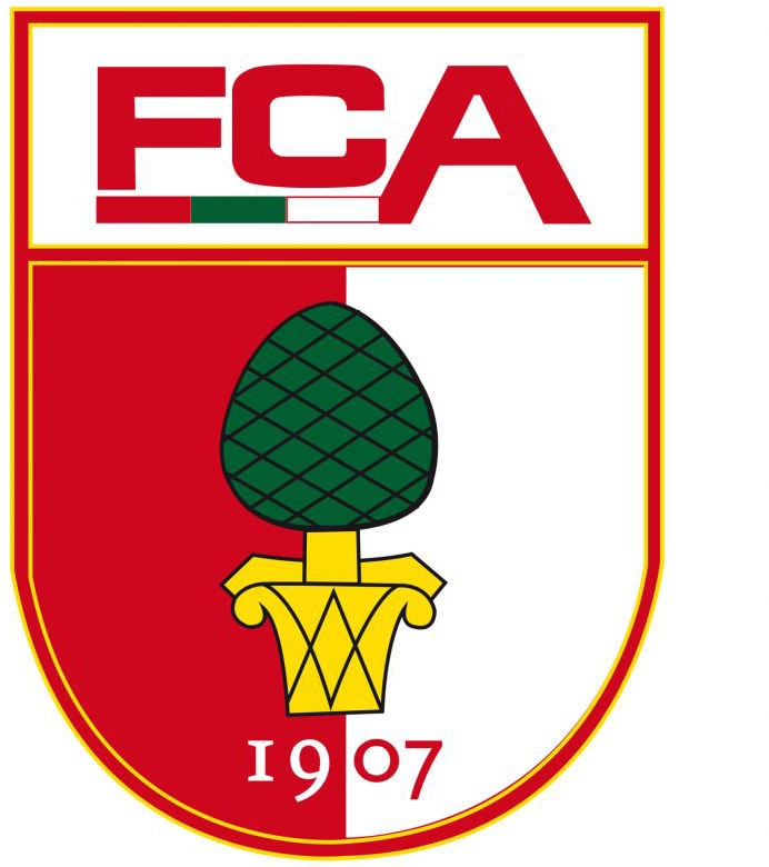 Wall-Art Wandtattoo "Fußball FC Augsburg Logo", (1 St.), selbstklebend, entfernbar von Wall-Art
