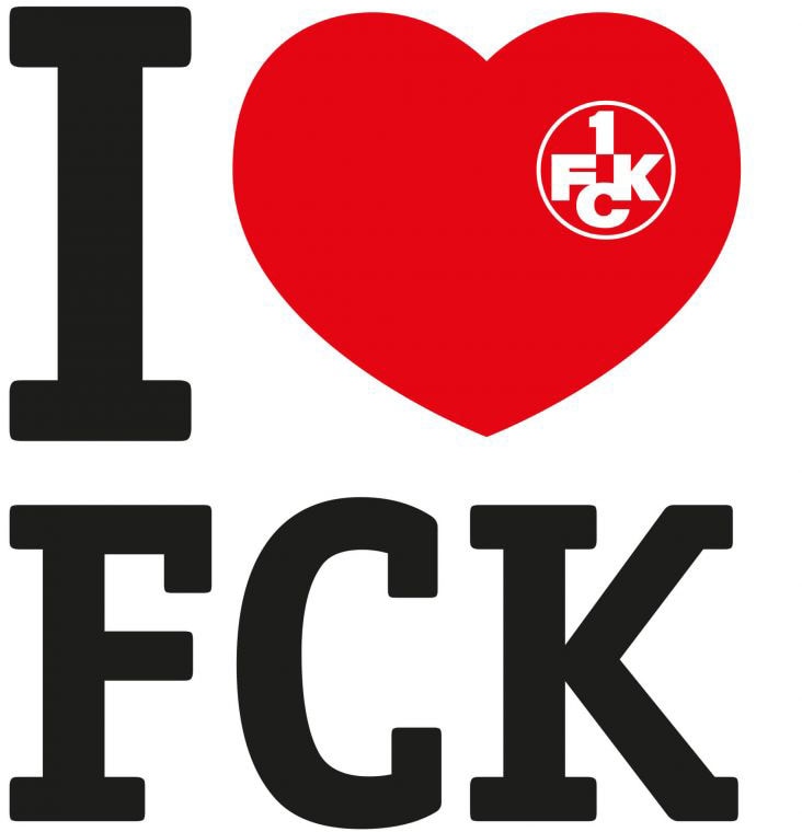 Wall-Art Wandtattoo "Fußball Fanartikel I love FCK", (1 St.), selbstklebend, entfernbar von Wall-Art