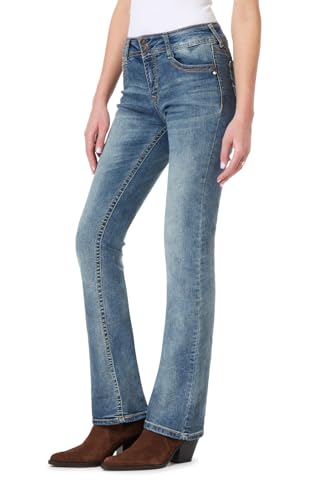 WallFlower Damen Instastretch Luscious Curvy Bootcut Jeans, Basil, 47 Kurz WallFlower Damen Instastretch Luscious Curvy Bootcut Jeans, Basil, 47 Kurz von WallFlower
