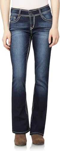 WallFlower Women's InstaStretch Luscious Curvy Bootcut Jeans, Betsy Pure, 0 Long WallFlower Women's InstaStretch Luscious Curvy Bootcut Jeans, Betsy Pure, 0 Long von WallFlower