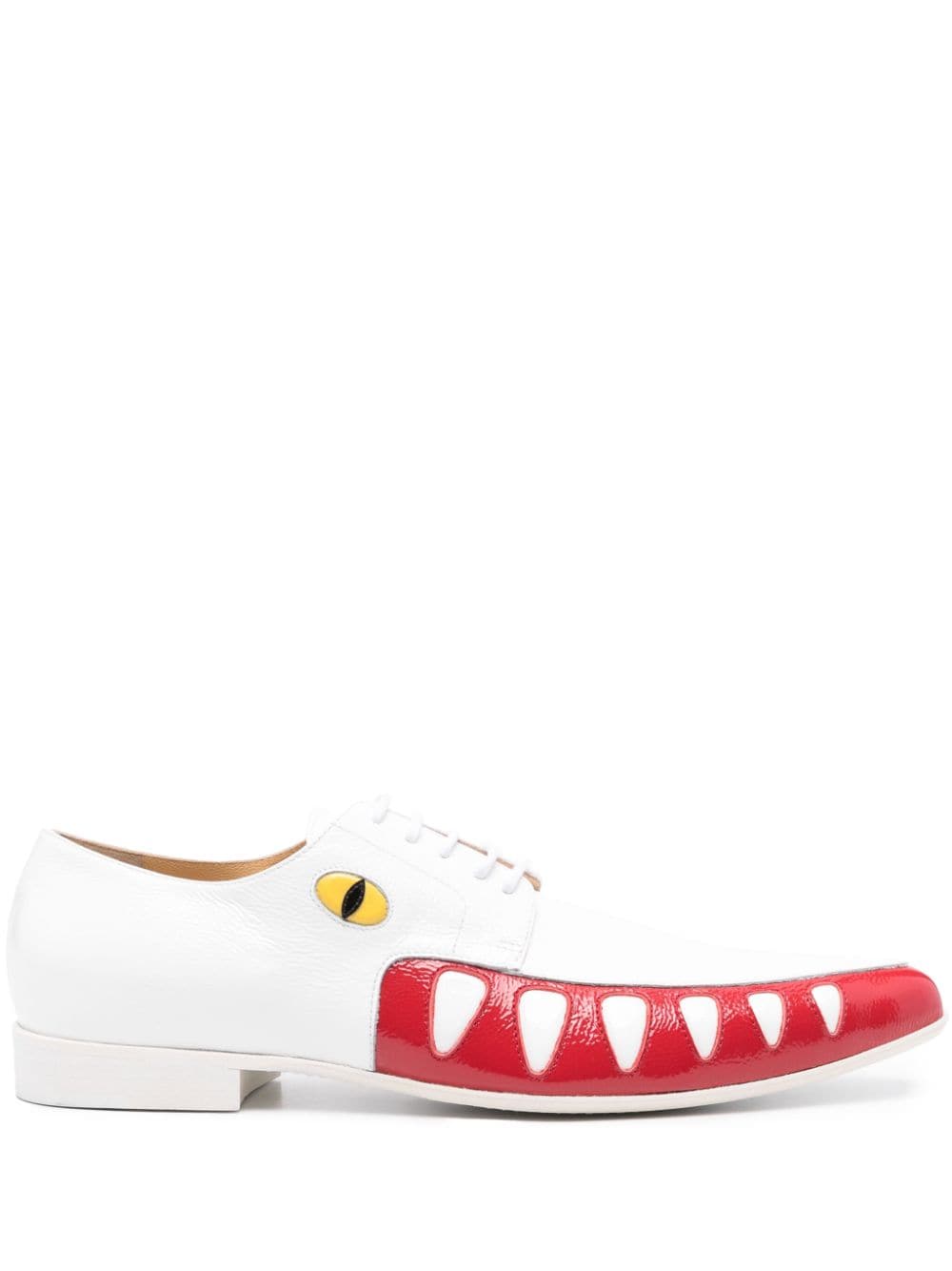 Walter Van Beirendonck Crocodile Oxford-Schuhe - Weiß von Walter Van Beirendonck