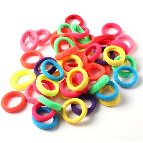 30 Stück Damen Haargummis Haarring Gummiband Mini Elastische Haargummis Haarseil Pferdeschwanz Haarschmuck Gummibänder Haarbänder Haaraccessoires Kopfbedeckung für Mädchen Frauen,Bunt von Wambere