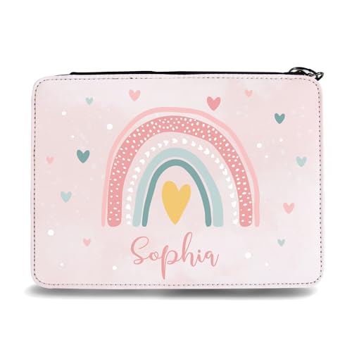 Wandtattoo Loft Gefüllte Federtasche Regenbogen mit Wunschnamen und Herzen personalisiert Mädchen Schule Einschulung, rosa Wandtattoo Loft Gefüllte Federtasche Regenbogen mit Wunschnamen und Herzen personalisiert Mädchen Schule Einschulung, rosa von Wandtattoo Loft