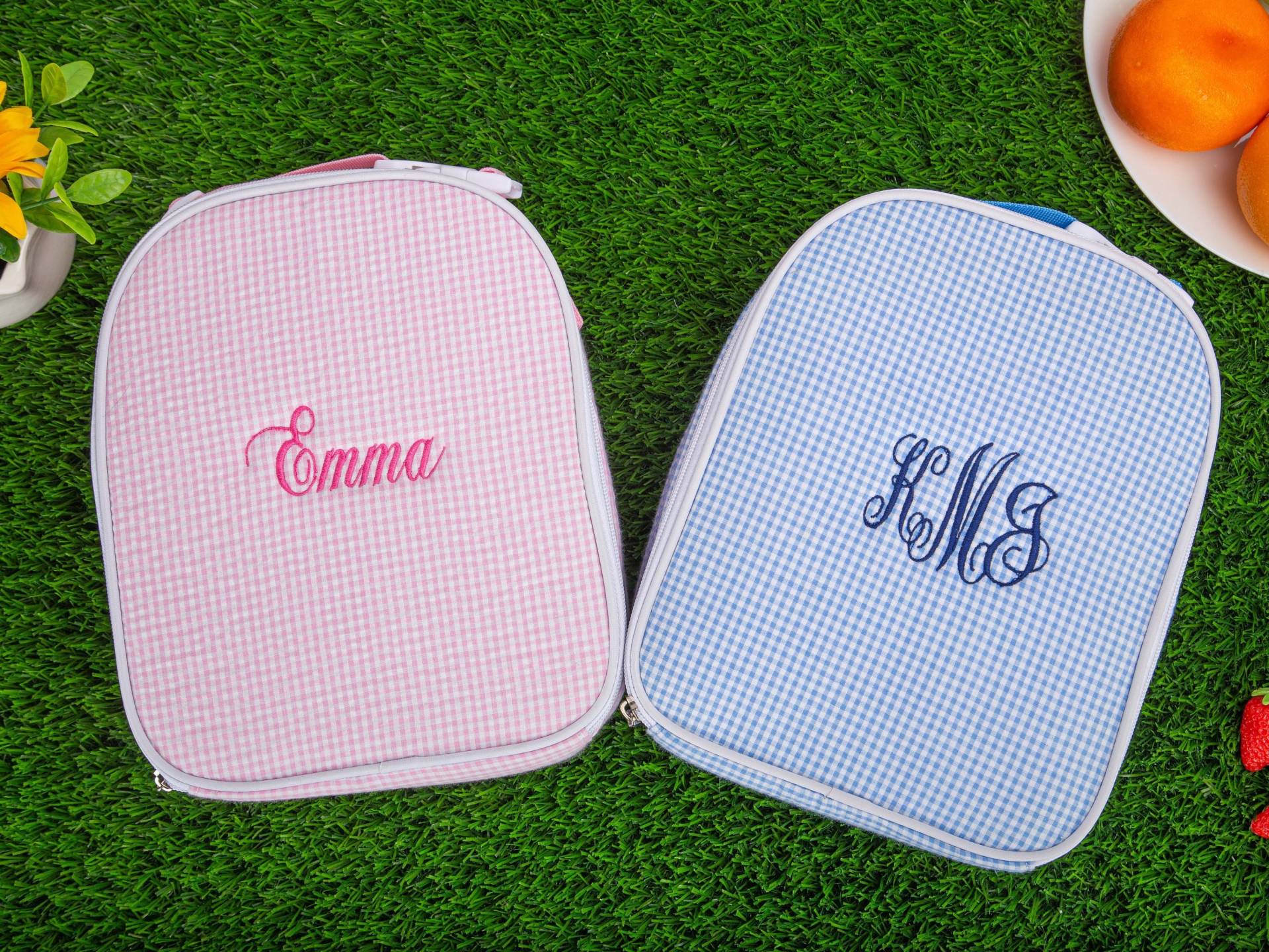 Personalisierte Bestickte Brotdose, Geschenk Für Kinder, Monogrammierte Kinder Jungen & Mädchen Kinderzimmer Sortiert, Isolierte Lunch Bag von WantingStudio