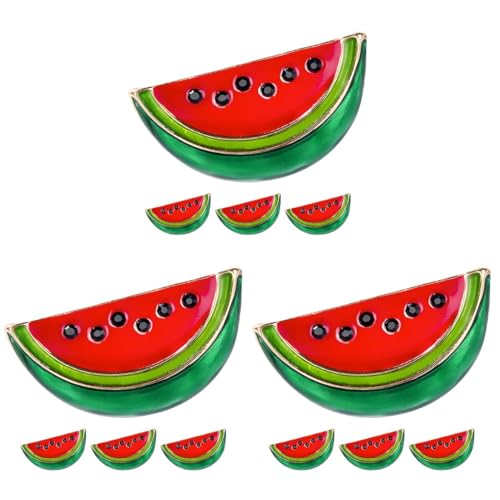 Warmhm 12 Stück Wassermelonen-Palästina-Brosche Wassermelonen-Palästina-Emaille-Anstecknadel Fruchtförmige Anstecknadel Anstecknadel Nationalflaggennadel Kragenschal-Brustnadel Für von Warmhm