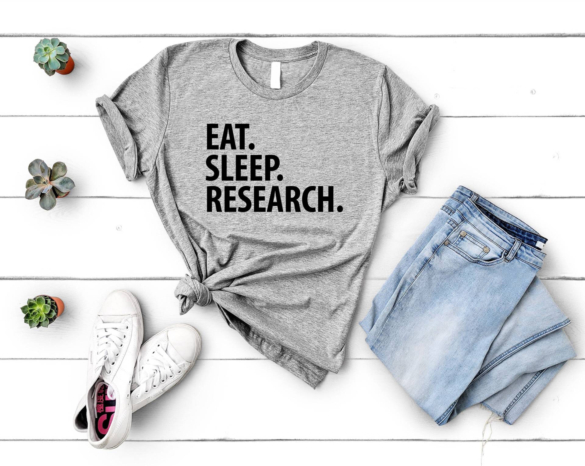 Research T-Shirt, Eat Sleep Shirt Männer Frauen Geschenke - 3720 von WaryaTshirts