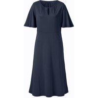 Kurzarmkleid aus TENCEL™ mit Bio-Baumwolle, nachtblau von Waschbär