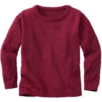 Strickpullover aus reiner Bio-Baumwolle, cassis von Waschbär