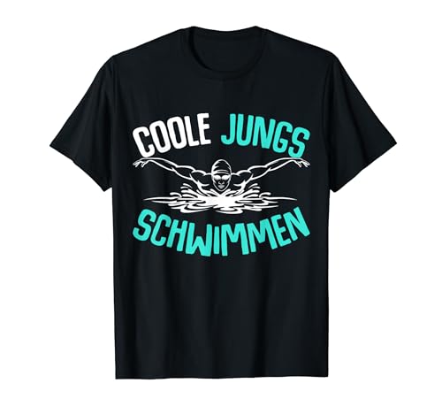 Coole Jungs Schwimmen Schwimmer Schwimm Kinder Jungen T-Shirt von Wassersport & Schwimmer Geschenke