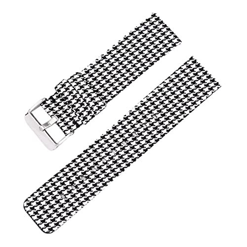 Universelles Armband, 12–22 mm, for Herren und Damen, in Bonbonfarben, gewebtes Nylon-Leinwand-Uhrenarmband, Ersatz, elegantes Schweißabsort-Armband ( Color : Type 1 silvery Clasp , Size : 18mm ) von WchsTUmpxN