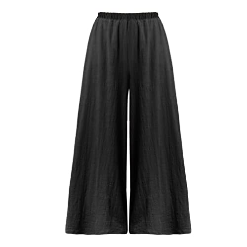 Wdgfv Bund Haremshosen LäSsige Lose Damen Hohe Taille Taschenstreifen Elastische Taille Bedruckte Lose Yogahose Lässige Lange Hose Schnittmuster Hose Damen Einfach Dreiviertel Hose Damen Sommer von Wdgfv