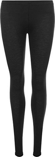 WearAll - Damen Übergröße Lange Leggings - Schwarz - 44 bis 46 von WearAll