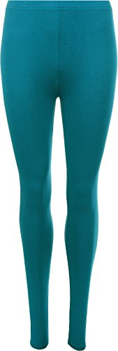 WearAll - Damen Übergröße Lange Leggings - Teal - 52 bis 54 von WearAll