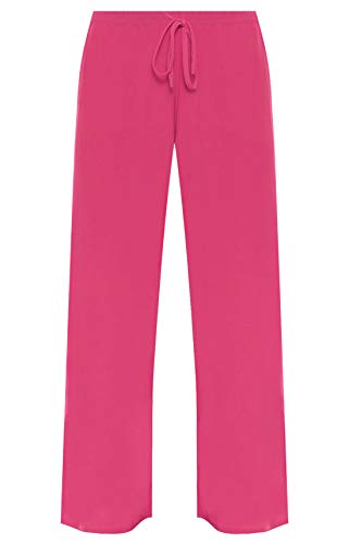 WearAll - Damen Übergröße Palazzo Hose - Cerise - 50 bis 52 von WearAll