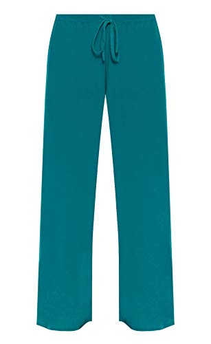 WearAll - Damen Übergröße Palazzo Hose - Teal - 54 bis 56 von WearAll