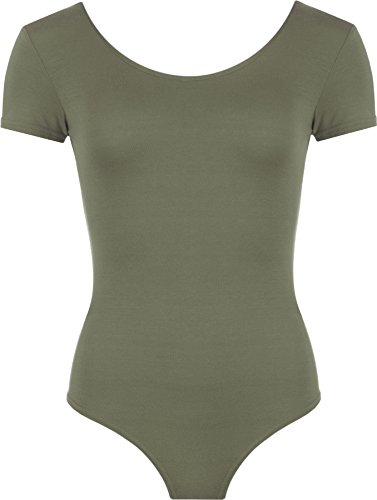 WearAll - Damen elastischer Body Top - Khaki - 36-38 von WearAll