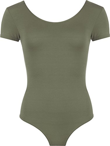 WearAll - Damen elastischer Body Top - Khaki - 40-42 von WearAll