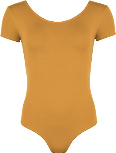 WearAll - Damen elastischer Body Top - Senf - 36-38 von WearAll