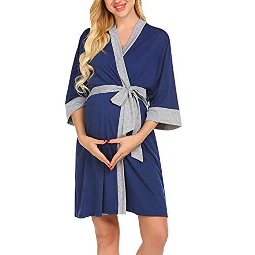 Webuyii 3-in-1 Umstands-Bademantel für Stillen, Krankenhaus, Stillen Gr. Medium, blau Webuyii 3-in-1 Umstands-Bademantel für Stillen, Krankenhaus, Stillen Gr. Medium, blau von Webuyii