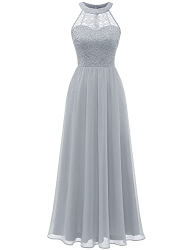 Wedtrend Abendkleid Damen Elegant Ballkleider Damen Lang Abendkleider Günstig Ballkleid Damen Lang Neckholder Brautjungfernkleid Lang WT0201 Grey L Wedtrend Abendkleid Damen Elegant Ballkleider Damen Lang Abendkleider Günstig Ballkleid Damen Lang Neckholder Brautjungfernkleid Lang WT0201 Grey L von Wedtrend