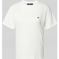 Weekend Max Mara T-Shirt mit Logo-Stitching Modell 'VENACO' in Weiss, Größe L von Weekend Max Mara