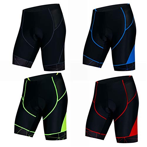 Radhose Herren Bikeshorts Gel Gepolsterte MTB Fahrradshorts Mountain Road Racing Strumpfhose Hose für Männer Knicker Sommer Reitrad Bottom Kleidung Schwarz L. von Weimostar