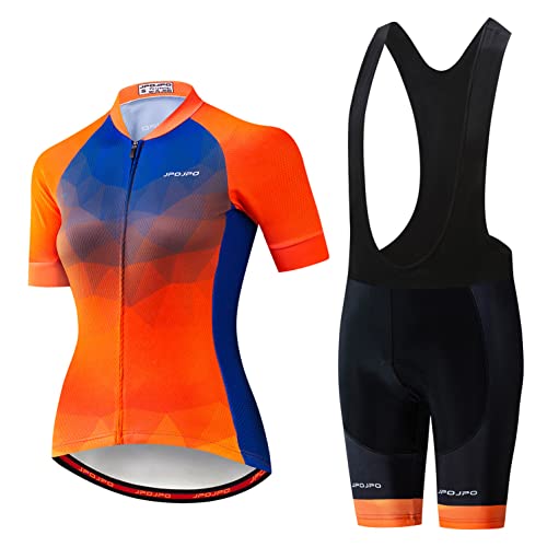 Radtrikot Shorts Set Frauen Bike Anzug MTB Road Mountain Fahrrad Kleidung mit Taschen, 45, M von Weimostar