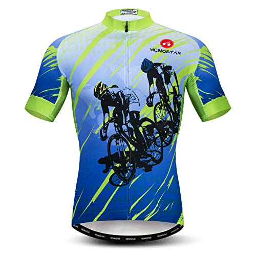 Radtrikot für Herren Sommer Shirt Bike Tops Outdoor Sport Rennbekleidung MTB Sommer Sweatshirt Gr. X-Large, 18 von Weimostar