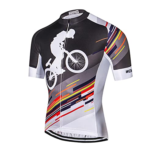 Weimostar Radtrikot Herren Herren Bike Top Fahrradhemd Rennradbekleidung Racing MTB Mountain Riding Jacken Kurzarm Sommer XXL von Weimostar