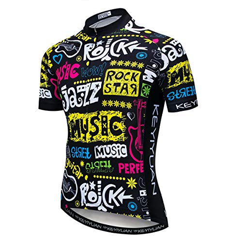 weimostar Fahrradtrikot für Herren, kurzärmelig, für Sommer, Mountainbike-Bekleidung, Herren, CC1312, Chest44-45.7"=Tag XXXL von Weimostar