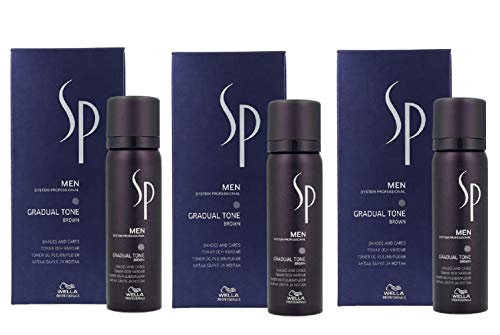 3er Gradual Tone Brown System Professional Men SP Wella Professionals Braun 60 ml + 30 ml Shampoo von WELLA