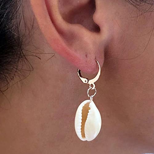 Wendalern Boho Kaurimuschel Ohrringe Muschel Tropfen Ohrringe Gold Baumeln Huggies Ohrringe Natürlichen Kauri Ohrring Sommer Strand Ohrringe Schmuck Für Frauen von Wendalern