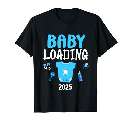 BABY LOADING 2025 Zukünftige Mamas Baby Geburt Vorhersage T-Shirt von Werdende Mama Geschenk Mutter Vorhersage Baby Lädt