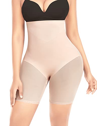 Werkiss Bauchweg Unterhose Damen Shapewear Miederhose Hohe Taille Unterwäsche Figurenformend Bauchkontrolle Body Shaper Leggings Miederpants(#1 Beige, 3XL) von Werkiss