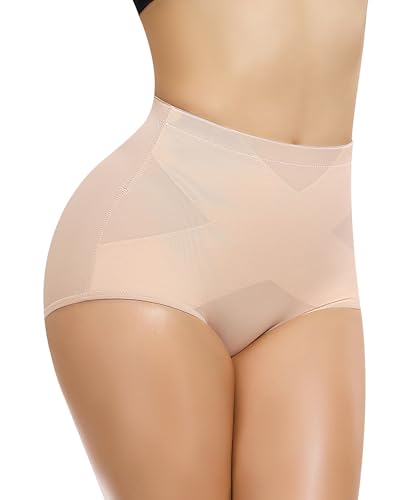 Werkiss Shapewear Damen Bauchweg Unterhose Bauch Weg Unterwäsche Bauchkontrolle Miederhose Figurformender Miederpant Body Shaper(#2 Beige, 3XL) von Werkiss