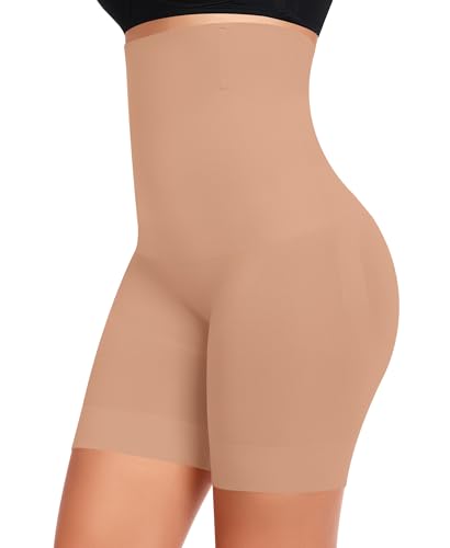 Werkiss Shapewear Damen Bauchweg Unterhose Hohe Taille Shapewear Miederhose Figurenformend Miederpant Bauchkontrolle Unterwäsche Leggings Body Shaper(Braun, 2XL) von Werkiss