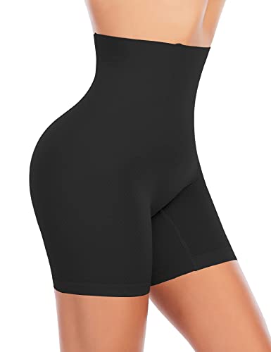 Werkiss Shapewear Shorts für Frauen Bauchkontrolle Body Shaper Höschen Hohe Taille Bauchkontrolle Höschen Nahtlose Schlankheitsformung Unterwäsche, #1 Schwarz (feste Kontrolle)-ukshorts15uknew, 38 von Werkiss