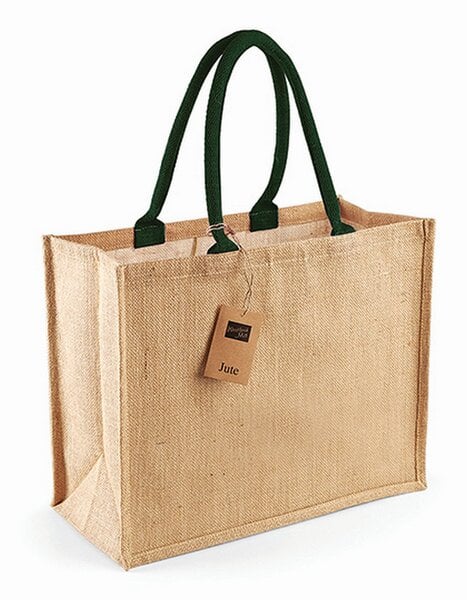 Westford Mill Jute Classic Shopper Tragetasche Schultertasche von Westford Mill