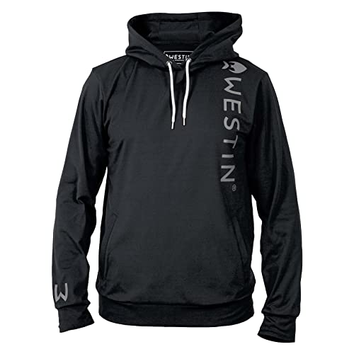 Westin Vertical Tech Hoodie Black - Angelpullover, Größe:L von Westin