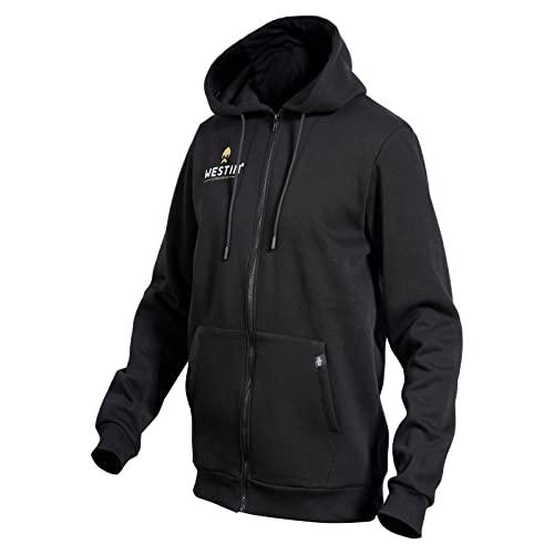 Westin Zip Hoodie Black - Angelpullover, Größe:XL von Westin