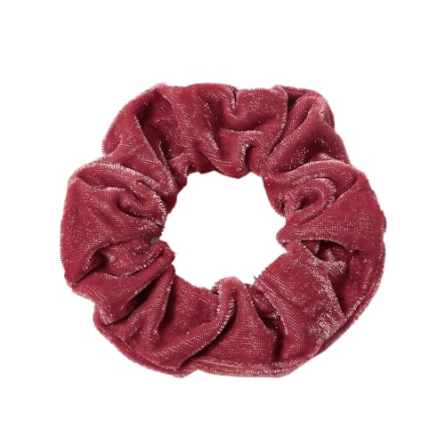 10 Stück Samt Scrunchies Haargummis für Damen,Gummibänder Haarbänder,Elastische Dicke Bänder,Haare Ringe Haarschmuck,Pferdeschwanzhalter,Haarring des Dickdarms für Mädchen Damen,Orange Rot von Whakano