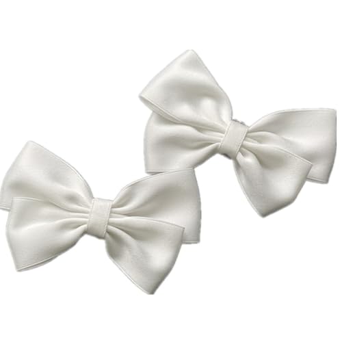 2 Paar Hochzeit Schuhclips,Schleife Shoe Buckle,Braut Schuh Schnalle,Schuh Dekorative Accessoires,AbnehmbareSchuhschnallen,für Hochzeitsfeiern,Party,Dekoration Bankett Frauen Mädchen,Reines Weiß von Whakano