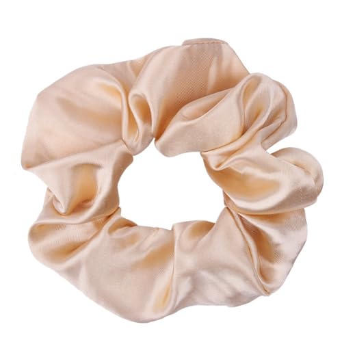 4 Stück Haargummis,Elastische Haarbänder,Weiche Scrunchies,Haare Ringe,Mehrweg Gummibänder,für Pferdeschwanz,Lange Haare Oder Dicke Lockige Mädchen Damen Haarschmuck,Khaki von Whakano