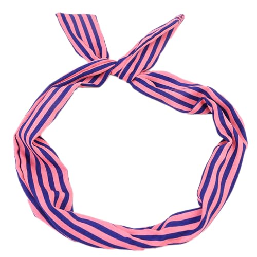 4 Stück Streifen Knoten Stirnbänder,Biegbares Stirnband,Dünnes Haarbänder,Twist Knot Haarband,Boho Stirnband Haarschmuck für Damen Mädchen Frauen,Geburtstag,Party,Urlaub,Yoga,Sport,Rosa Dunkelblau von Whakano